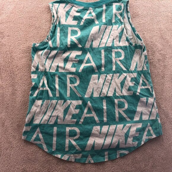 Nike Air Teal Sleeveless Tank Top XL Cotton Crewneck - Picture 9 of 9